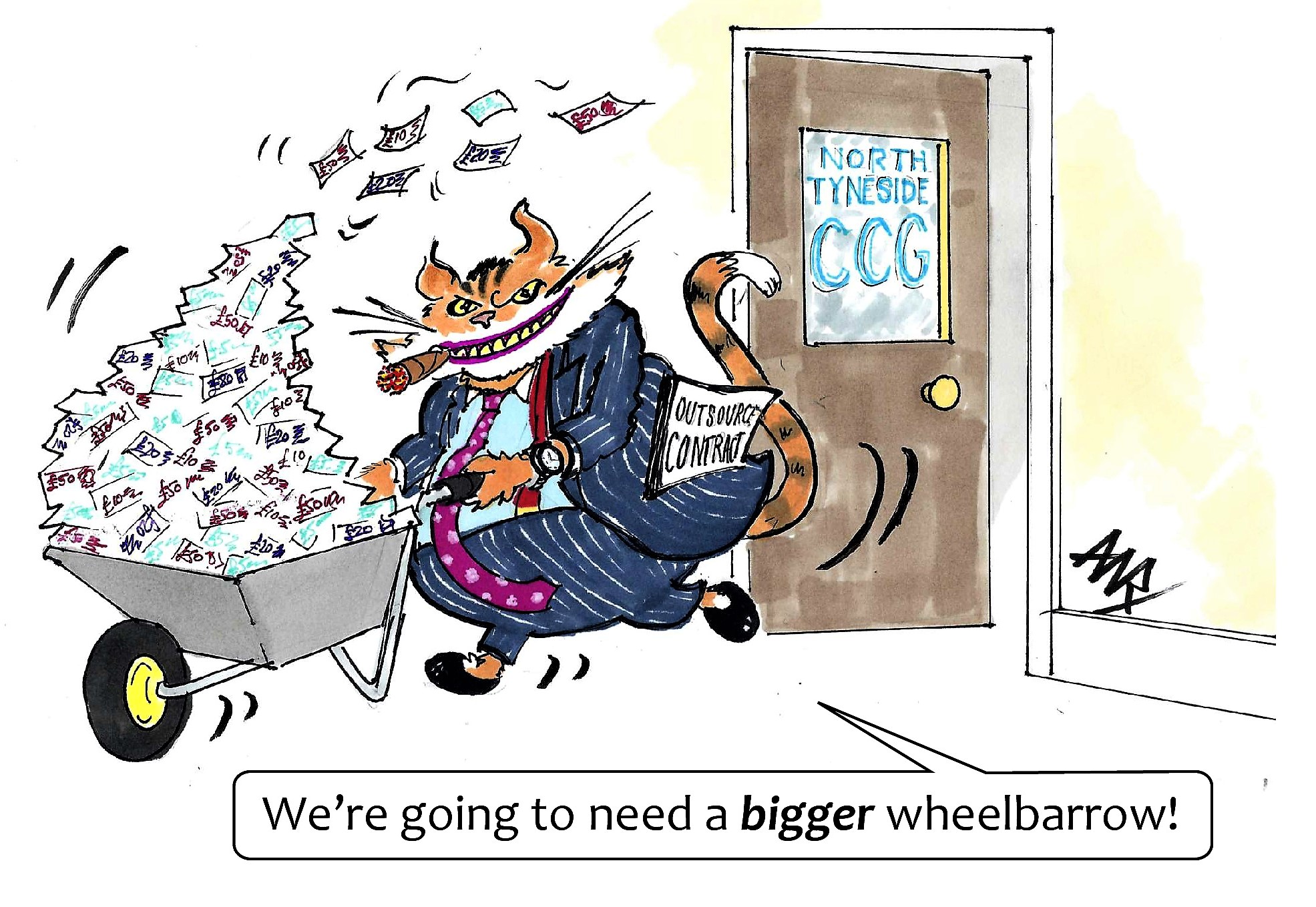 Livi in North Tyneside cartoon 1